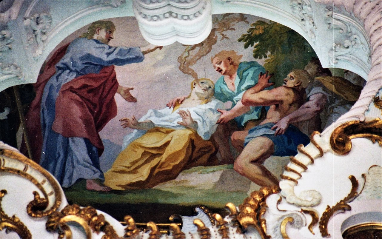 Affreschi della Wieskirche. Chiesa del Pellegrinaggio del Salvatore Flagellato - Steingaden 13